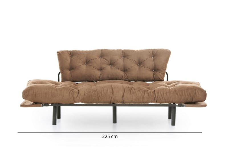 Maryborough Sovesofa 2-seter - Lys brun - Møbler - Sofaer - Sovesofaer - 2 seters sovesofa