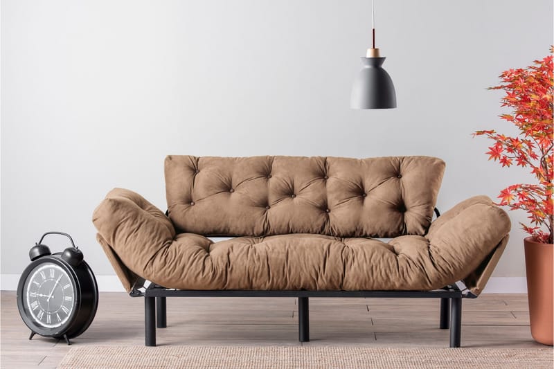 Maryborough Sovesofa 2-seter - Lys brun - Møbler - Sofaer - Sovesofaer - 2 seters sovesofa