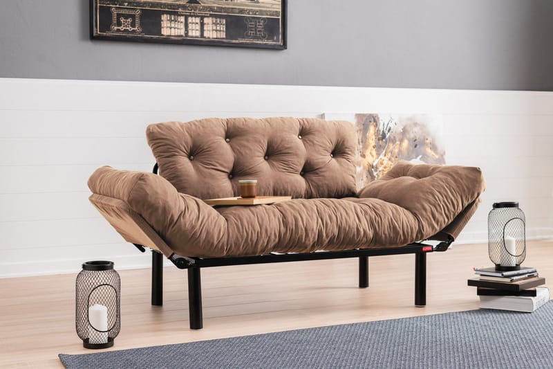 Maryborough Sovesofa 2-seter - Lys brun - Møbler - Sofaer - Sovesofaer - 2 seters sovesofa