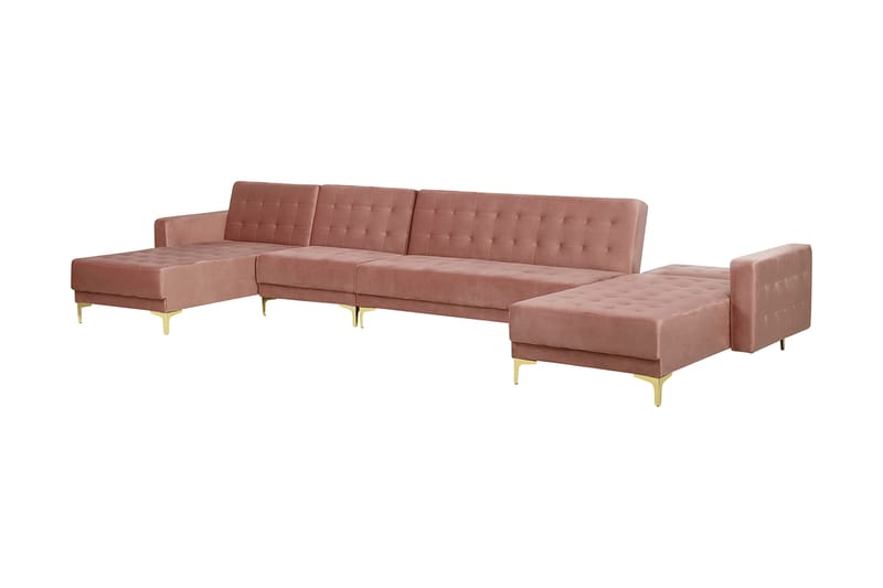 Divansovesofa ABERDEEN Rosa - Møbler - Sofaer - Sovesofaer - Sovesofa divan