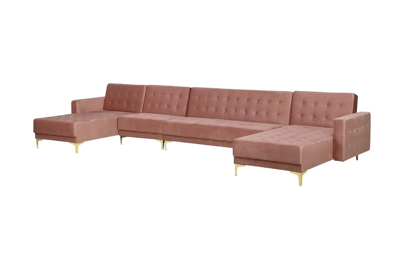 Divansovesofa ABERDEEN Rosa - Møbler - Sofaer - Sovesofaer - Sovesofa divan