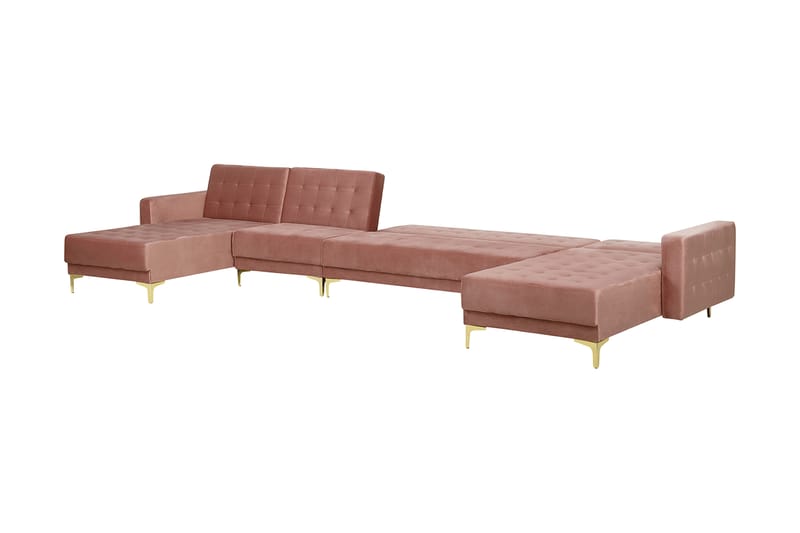 Divansovesofa ABERDEEN Rosa - Møbler - Sofaer - Sovesofaer - Sovesofa divan