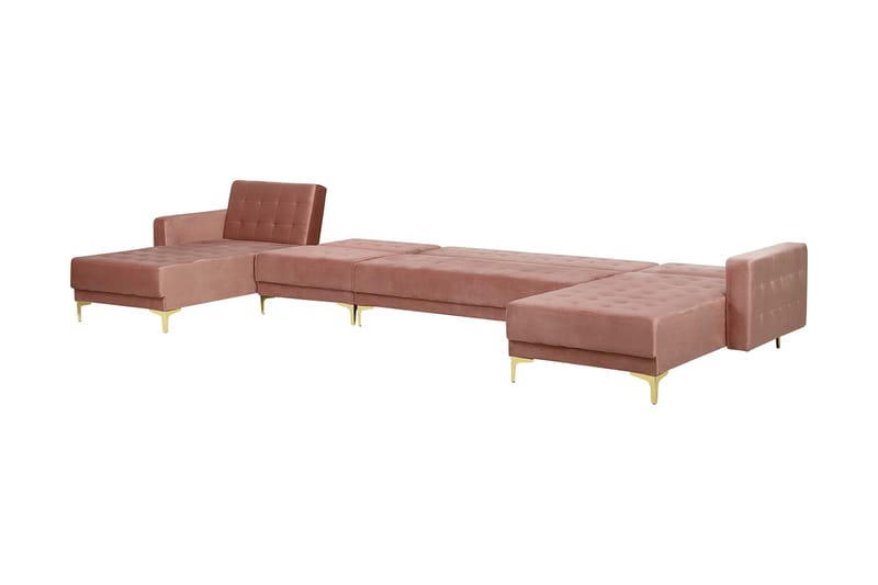 Divansovesofa ABERDEEN Rosa - Møbler - Sofaer - Sovesofaer - Sovesofa divan