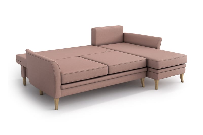 Divansovesofa Lacomfort - Rosa - Møbler - Sofaer - Sovesofaer - Sovesofa divan