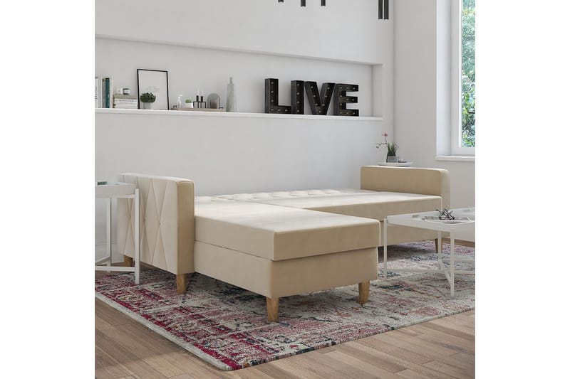 Divansovesofa Liberty Hvit - CosmoLiving - Møbler - Sofaer - Sovesofaer - Sovesofa divan