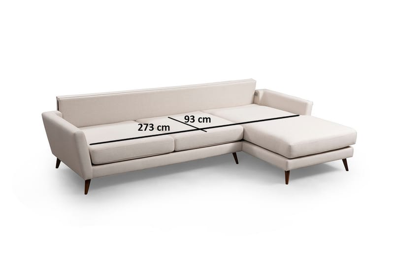 Divansovesofa Santpedor - Beige - Møbler - Sofaer - Sovesofaer - Sovesofa divan