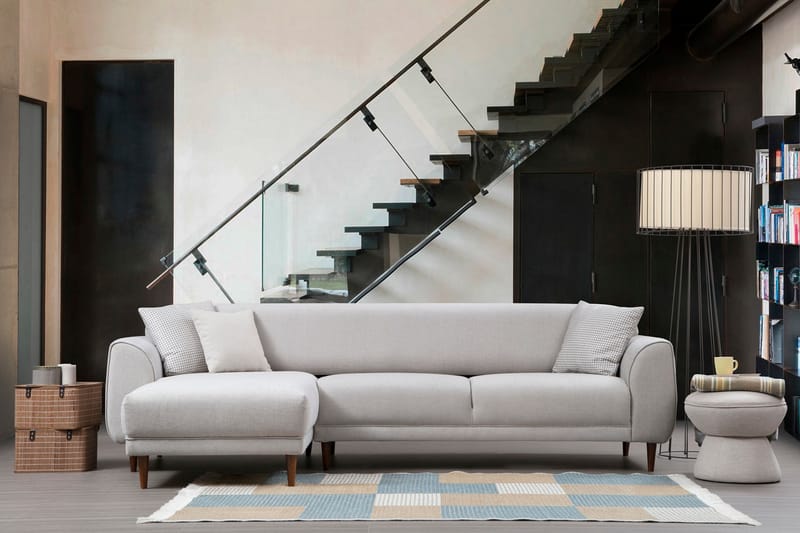 Divansovesofa Santpedor - Beige - Møbler - Sofaer - Sovesofaer - Sovesofa divan