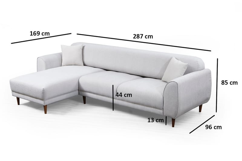 Divansovesofa Santpedor - Beige - Møbler - Sofaer - Sovesofaer - Sovesofa divan