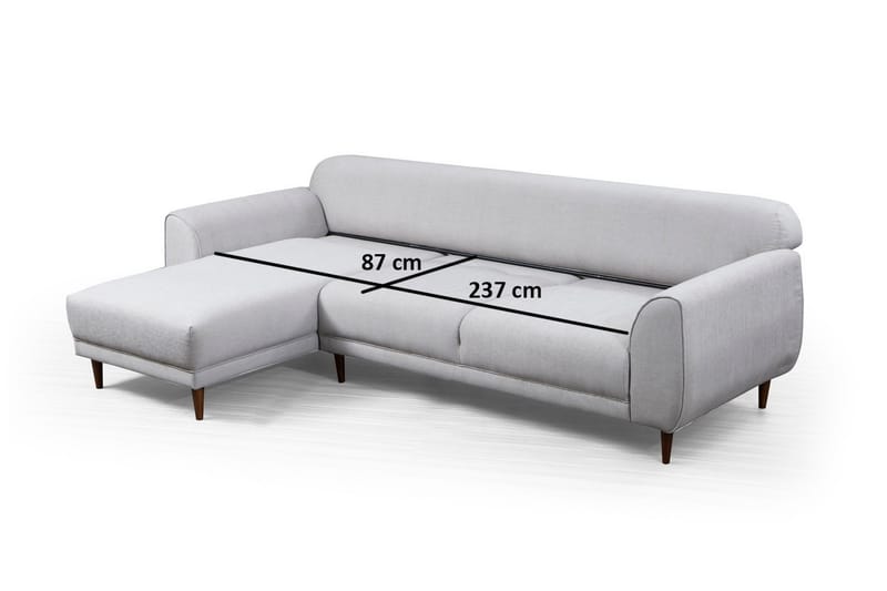 Divansovesofa Santpedor - Beige - Møbler - Sofaer - Sovesofaer - Sovesofa divan