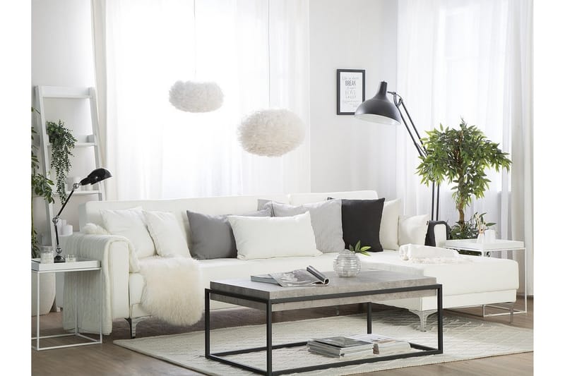 Hjørnesofa Aberdeen - Hvit - Møbler - Sofaer - Sovesofaer - Sovesofa divan