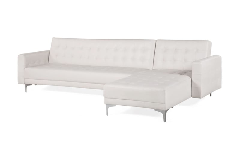 Hjørnesofa Aberdeen - Hvit - Møbler - Sofaer - Sovesofaer - Sovesofa divan