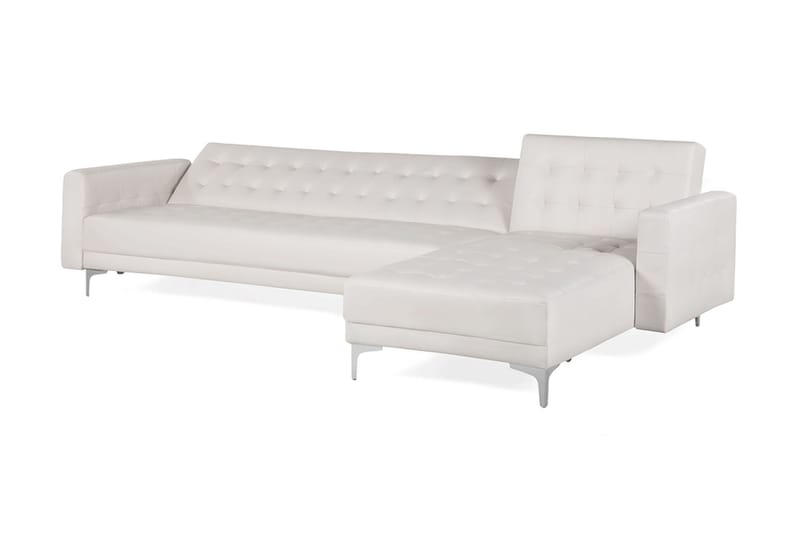 Hjørnesofa Aberdeen - Hvit - Møbler - Sofaer - Sovesofaer - Sovesofa divan