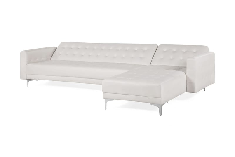 Hjørnesofa Aberdeen - Hvit - Møbler - Sofaer - Sovesofaer - Sovesofa divan