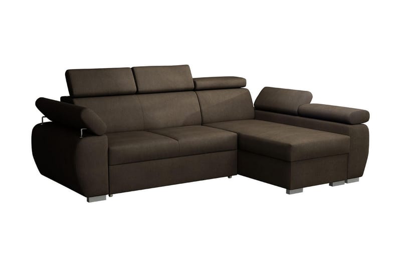 Hjørnesofa Boston Høyre - Brun - Møbler - Sofaer - Sovesofaer - Sovesofa divan