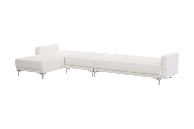 Hjørnesovesofa Westerleigh Large Høyre Kunstlær - Hvit - Møbler - Sofaer - Sovesofaer - Sovesofa divan