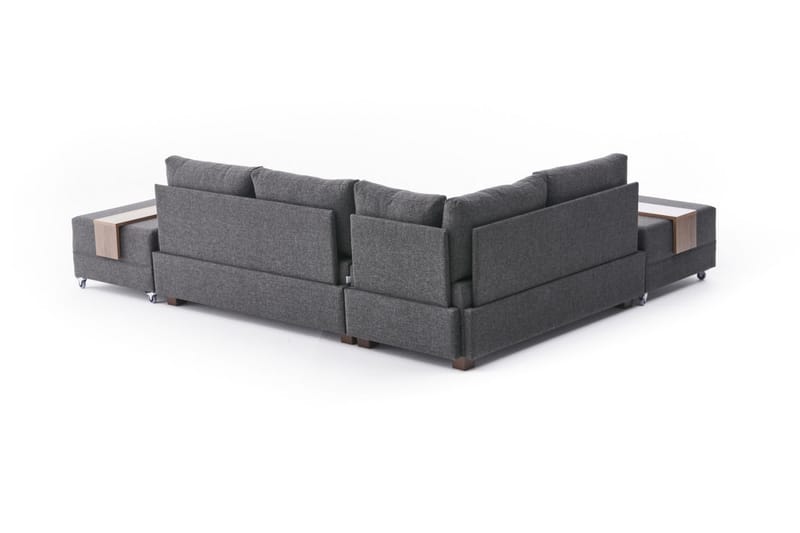 Sovesofa m. Divan Bulgaria 4-seters 140x190 - Antrasitt - Møbler - Sofaer - Sovesofaer - Sovesofa divan