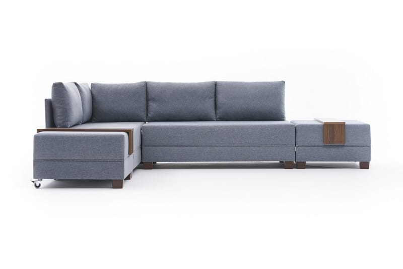 Sovesofa m. Divan Bulgaria 4-seters 140x190 - Blå - Møbler - Sofaer - Sovesofaer - Sovesofa divan