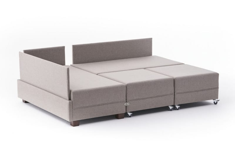 Sovesofa m. Divan Bulgaria 4-seters 140x190 - Krem - Møbler - Sofaer - Sovesofaer - Sovesofa divan