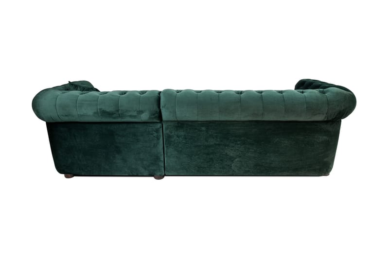 Sovesofa m. Divan Chesterfield Kristina - Mørkegrønn - Møbler - Sofaer - Sovesofaer - Sovesofa divan