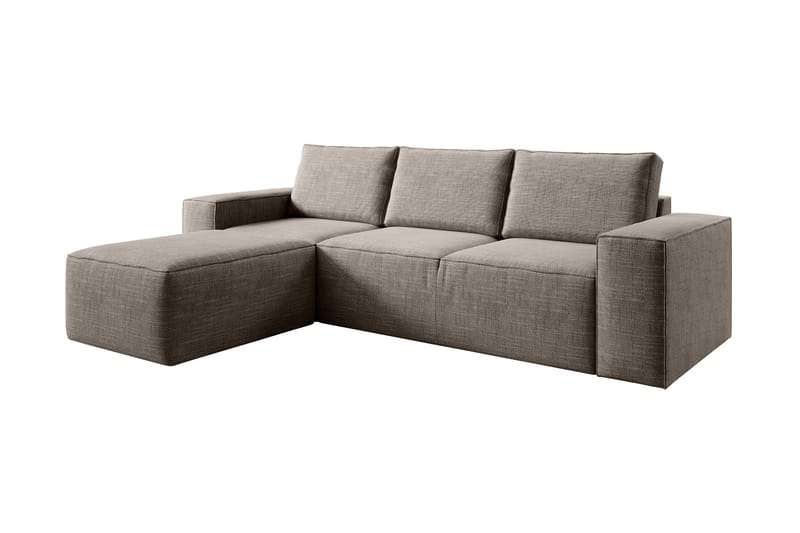 Sovesofa m. Divan Kandari med Oppbevaring - Beige - Møbler - Sofaer - Sovesofaer - Sovesofa divan