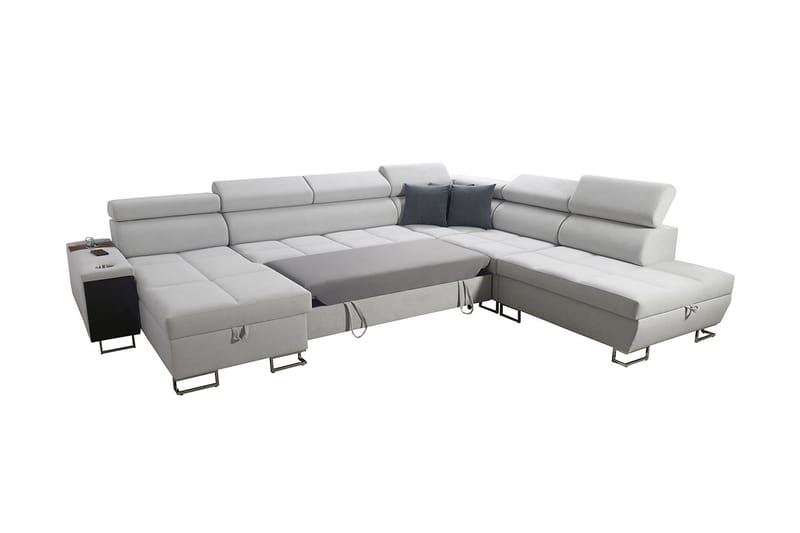 Sovesofa m. Divan og sjeselong Torretta - Møbler - Sofaer - Sovesofaer - Sovesofa divan