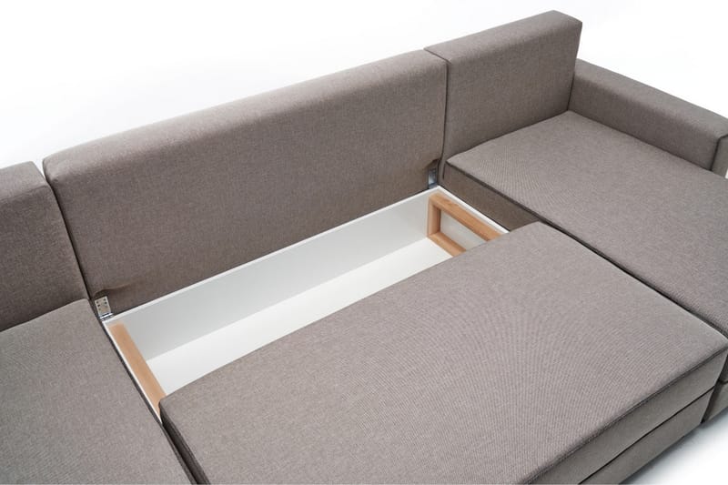 Sovesofa m. Divan Windwhistle 4-seters 200x150 - Krem - Møbler - Sofaer - Sovesofaer - Sovesofa divan