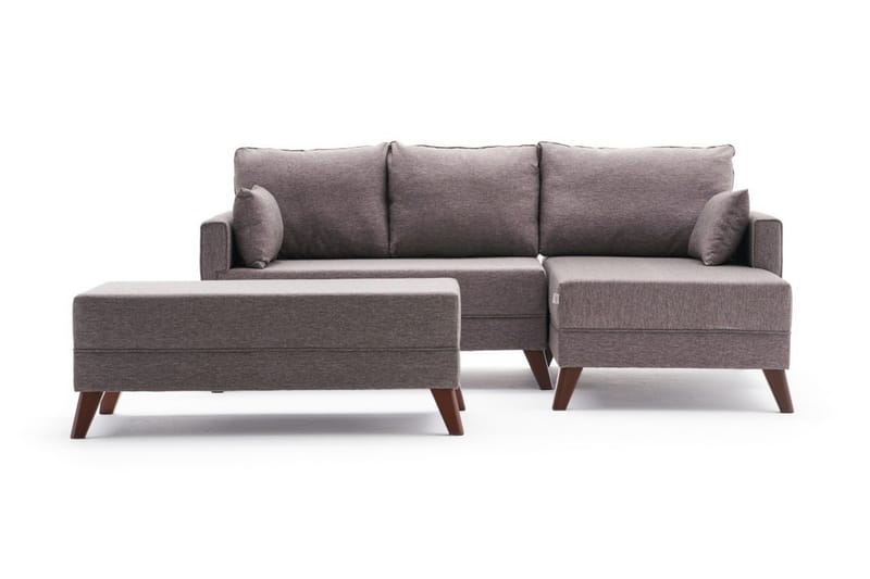 Sovesofa med Divan Burundi Mini Høyre - Brun - Sovesofa divan