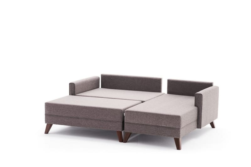 Sovesofa med Divan Burundi Mini Høyre - Brun - Møbler - Sofaer - Sovesofaer - Sovesofa divan