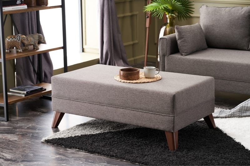 Sovesofa med Divan Burundi Mini Høyre - Brun - Møbler - Sofaer - Sovesofaer - Sovesofa divan