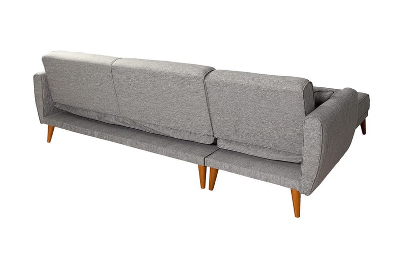 Sovesofa Tufford med Divan Høyre - Grå - Møbler - Sofaer - Sovesofaer - Sovesofa divan