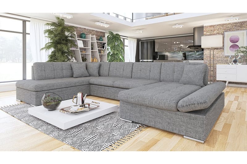 U-sovesofa Bergen 345x205x77 cm - Sovesofa divan