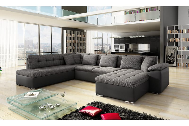 U-sovesofa Niko 350x205x76 cm - Møbler - Sofaer - Sovesofaer - Sovesofa divan