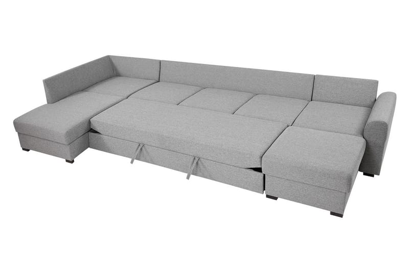 U-sovesofa Willhem Stor Høyre - Svart - Møbler - Sofaer - Sovesofaer - Sovesofa divan