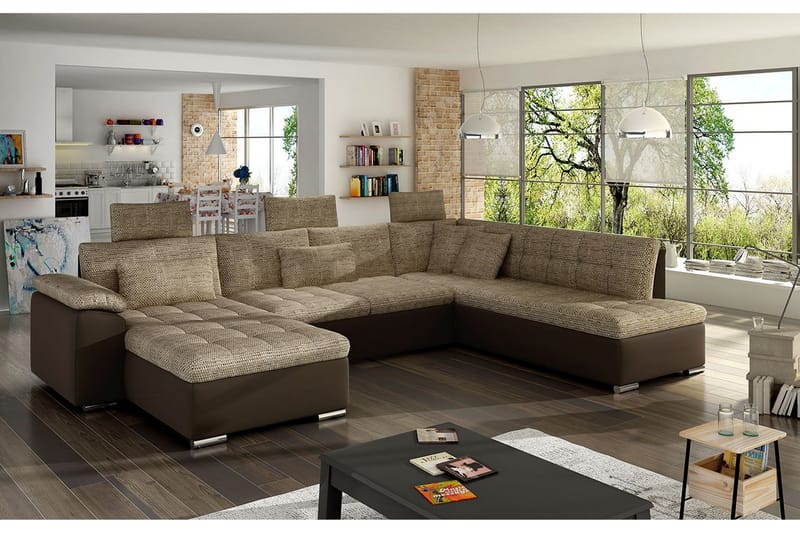 U-sovesofa Presto 350x205x101 cm - Møbler - Sofaer - Sovesofaer - Sovesofa divan