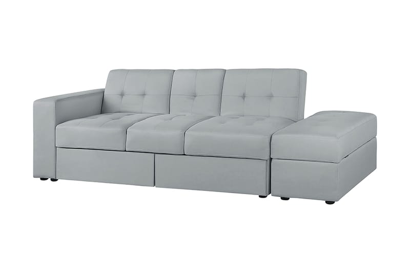 Sovesofa Falster 210 cm - Grå | Hvit - Møbler - Sofaer - Sovesofaer - 3 seters sovesofa