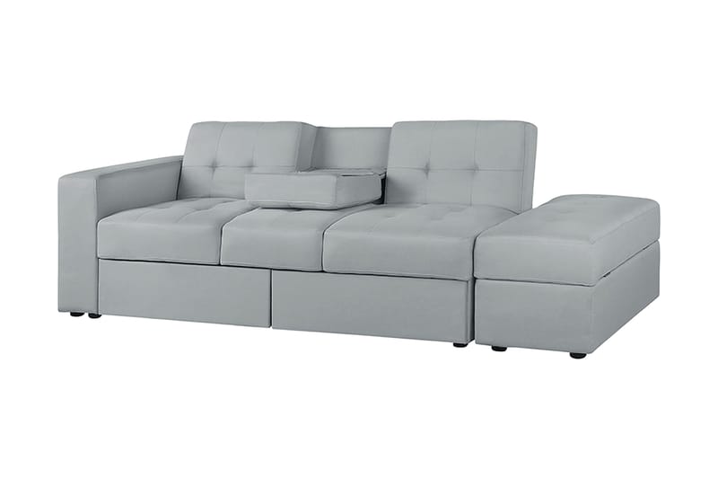 Sovesofa Falster 210 cm - Grå | Hvit - Møbler - Sofaer - Sovesofaer - 3 seters sovesofa