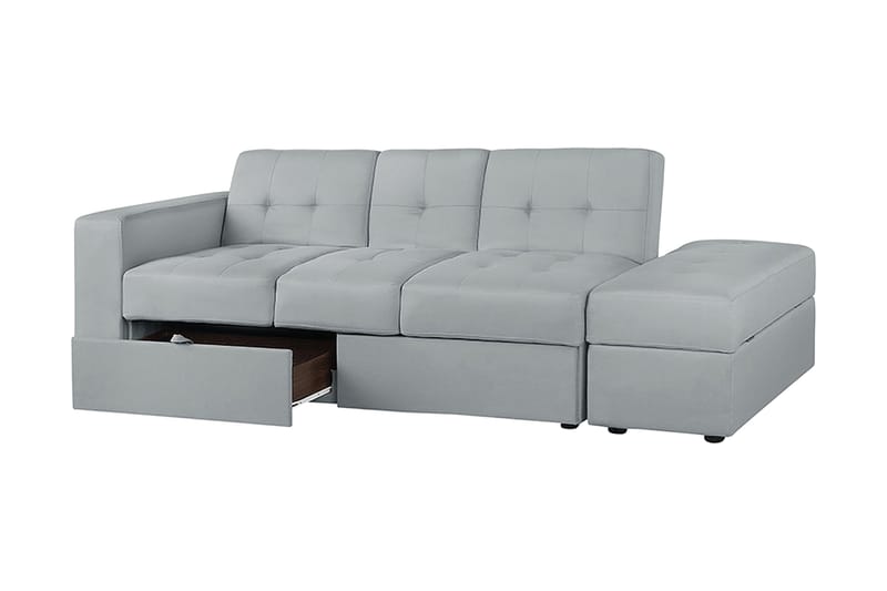 Sovesofa Falster 210 cm - Grå | Hvit - Møbler - Sofaer - Sovesofaer - 3 seters sovesofa