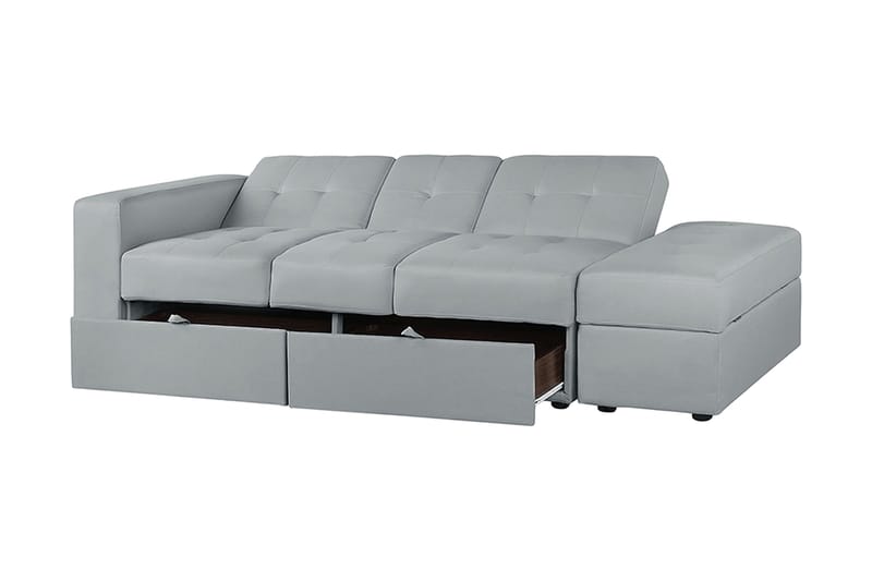 Sovesofa Falster 210 cm - Grå | Hvit - Møbler - Sofaer - Sovesofaer - 3 seters sovesofa