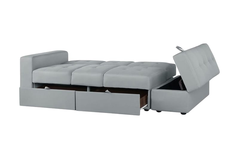 Sovesofa Falster 210 cm - Grå | Hvit - Møbler - Sofaer - Sovesofaer - 3 seters sovesofa