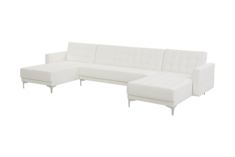 Sovesofa Westerleigh med Divan - Hvit - Møbler - Sofaer - Sovesofaer - U sovesofa