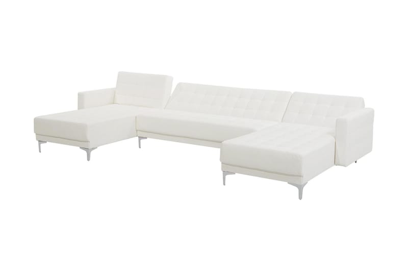 Sovesofa Westerleigh med Divan - Hvit - Møbler - Sofaer - Sovesofaer - U sovesofa