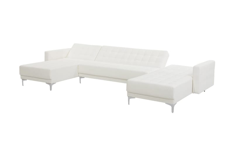 Sovesofa Westerleigh med Divan - Hvit - Møbler - Sofaer - Sovesofaer - U sovesofa