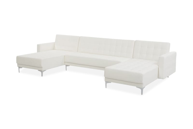 Sovesofa Westerleigh med Divan - Hvit - Møbler - Sofaer - Sovesofaer - U sovesofa