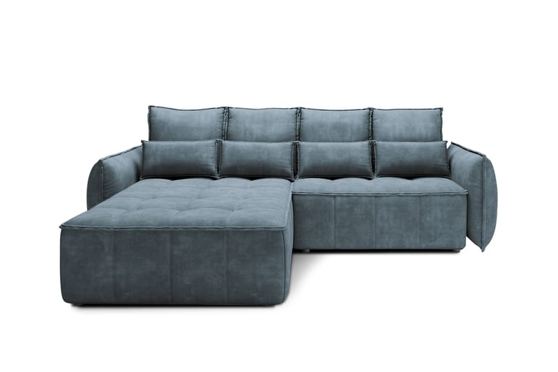 Takara Sovesofa med Divan 3-seter - Blå - Møbler - Sofaer - Sovesofaer - Sovesofa divan