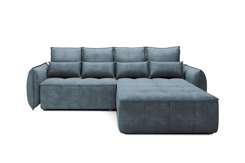 Takara Sovesofa med Divan 3-seter - Blå - Møbler - Sofaer - Sovesofaer - Sovesofa divan