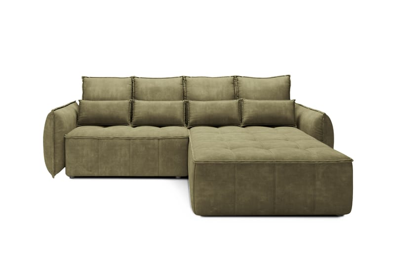 Takara Sovesofa med Divan 3-seter - Grønn - Møbler - Sofaer - Sovesofaer - Sovesofa divan