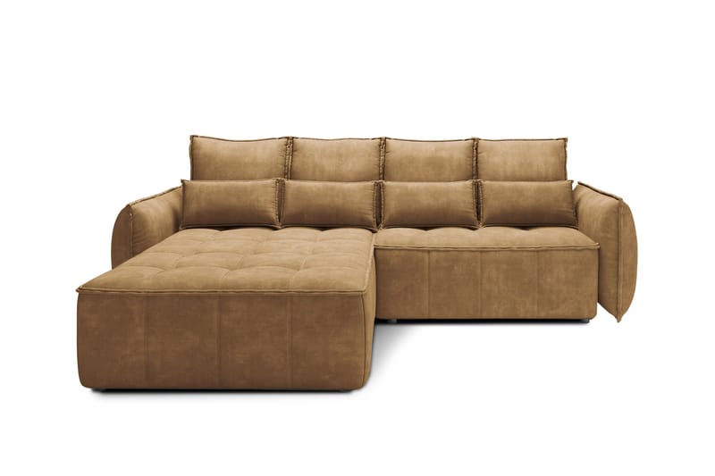 Takara Sovesofa med Divan 3-seter - Gul - Møbler - Sofaer - Sovesofaer - Sovesofa divan