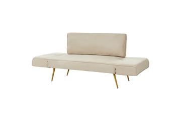 Touya Sovesofa 2-seter - Beige/Gull - Møbler - Sofaer - Sovesofaer - 2 seters sovesofa