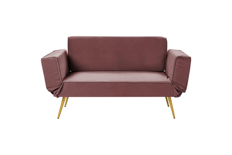 Touya Sovesofa 2-seter - Gull/Rosa - Møbler - Sofaer - Sovesofaer - 2 seters sovesofa