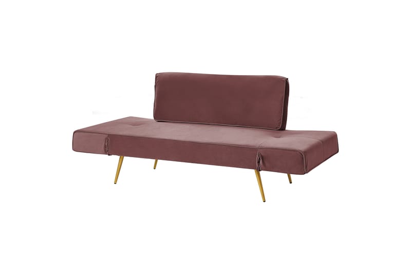 Touya Sovesofa 2-seter - Gull/Rosa - Møbler - Sofaer - Sovesofaer - 2 seters sovesofa